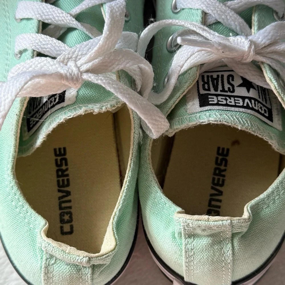 Converse Kids' Light Green Sneakers Size 3‎ Youth All Star Lace Up 336565F